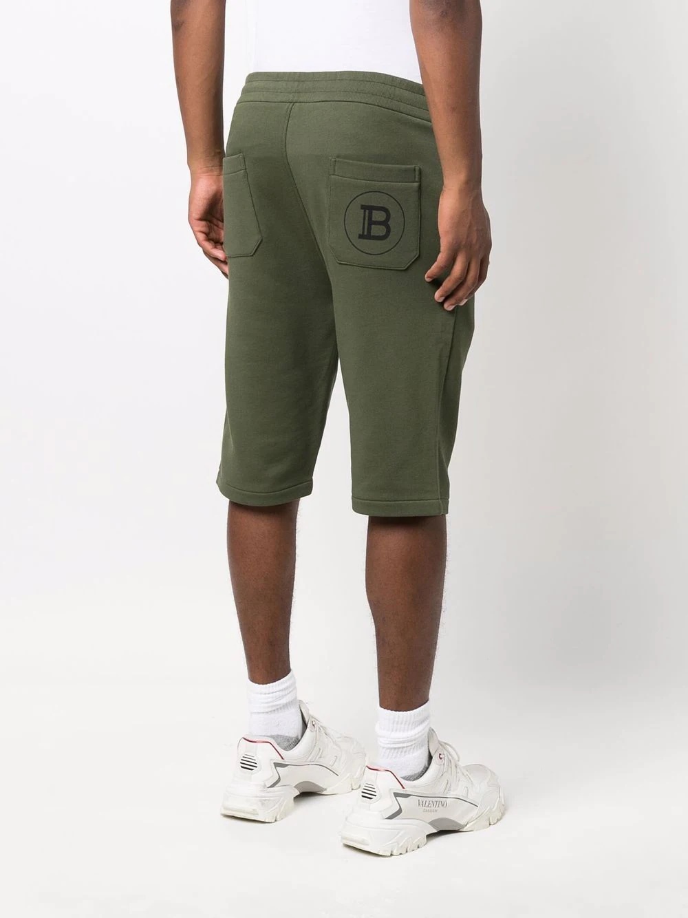 slim fit track shorts - 4