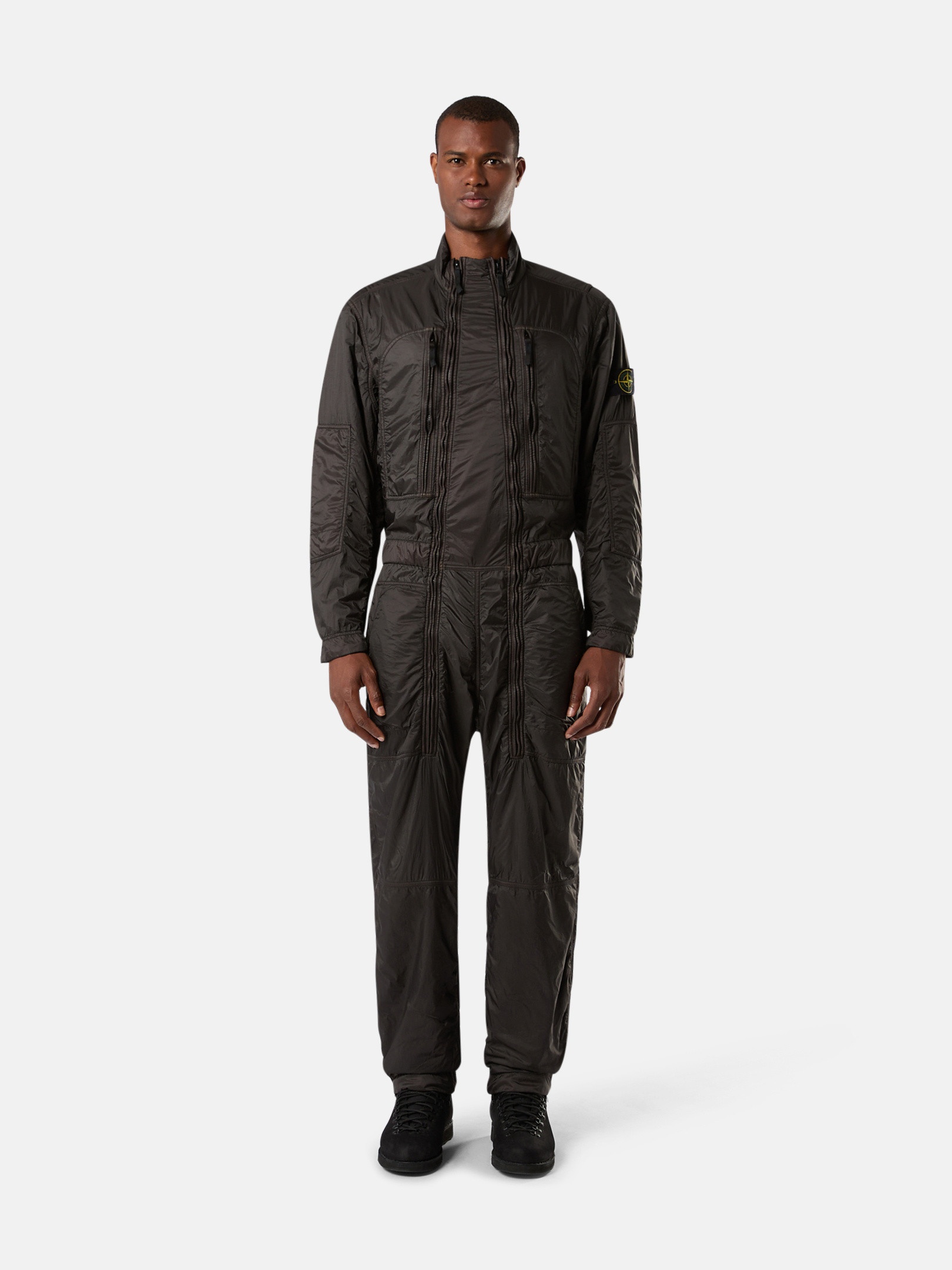 Stone Island F0135 SILKY NYLON WITH HEAVY COTTON JERSEY