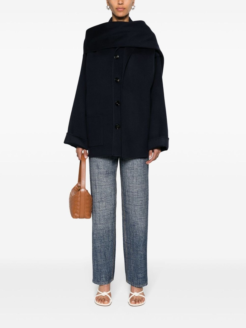 Bottega Veneta layered wool blend jacket outlook