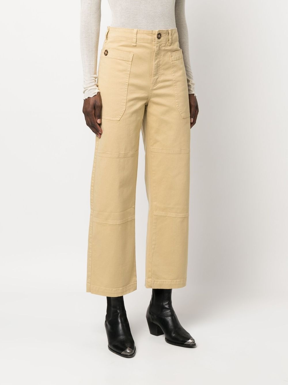 straight-leg utility trousers - 3