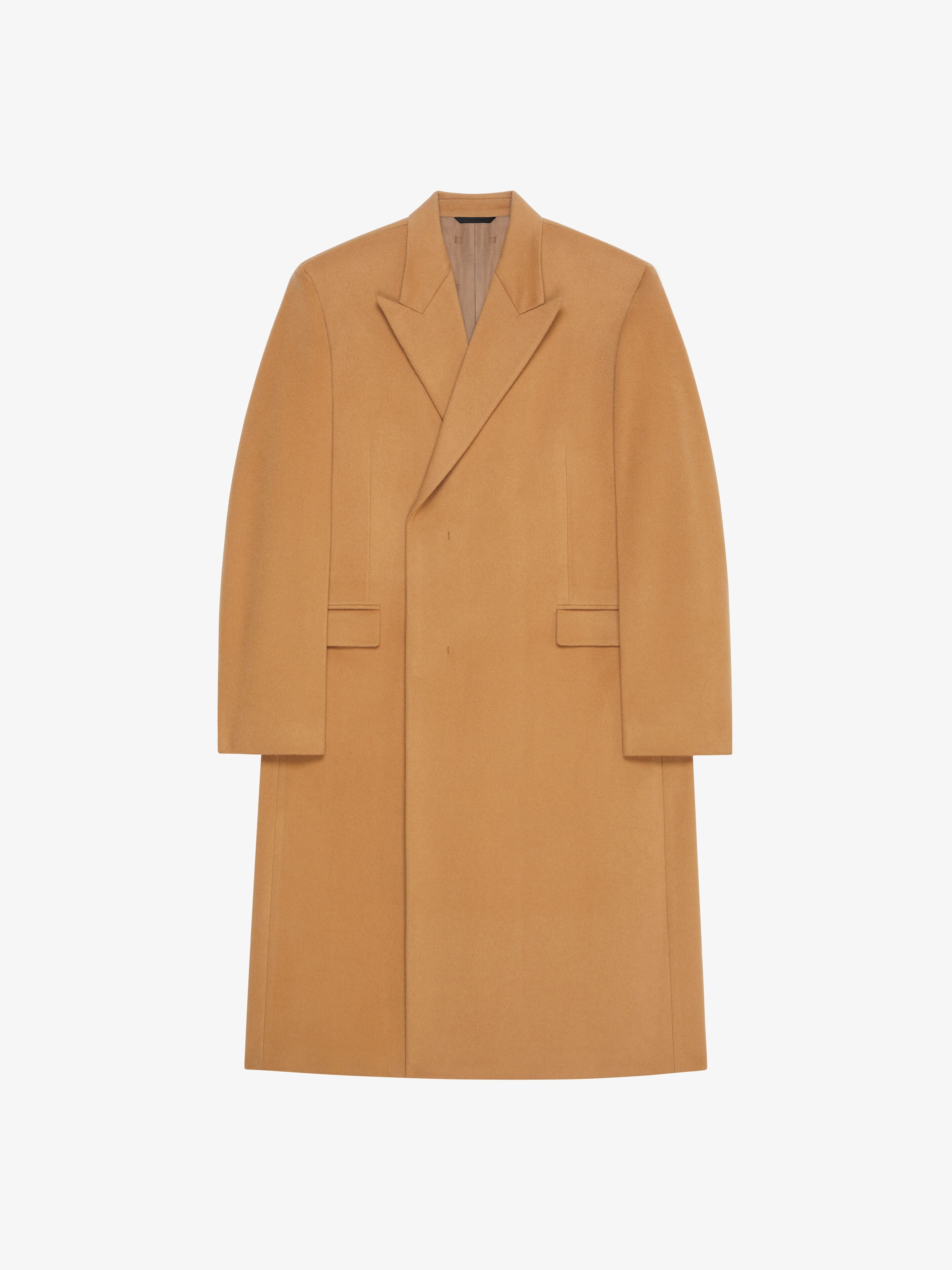 LONG COAT IN WOOL AND CASHMERE - 1