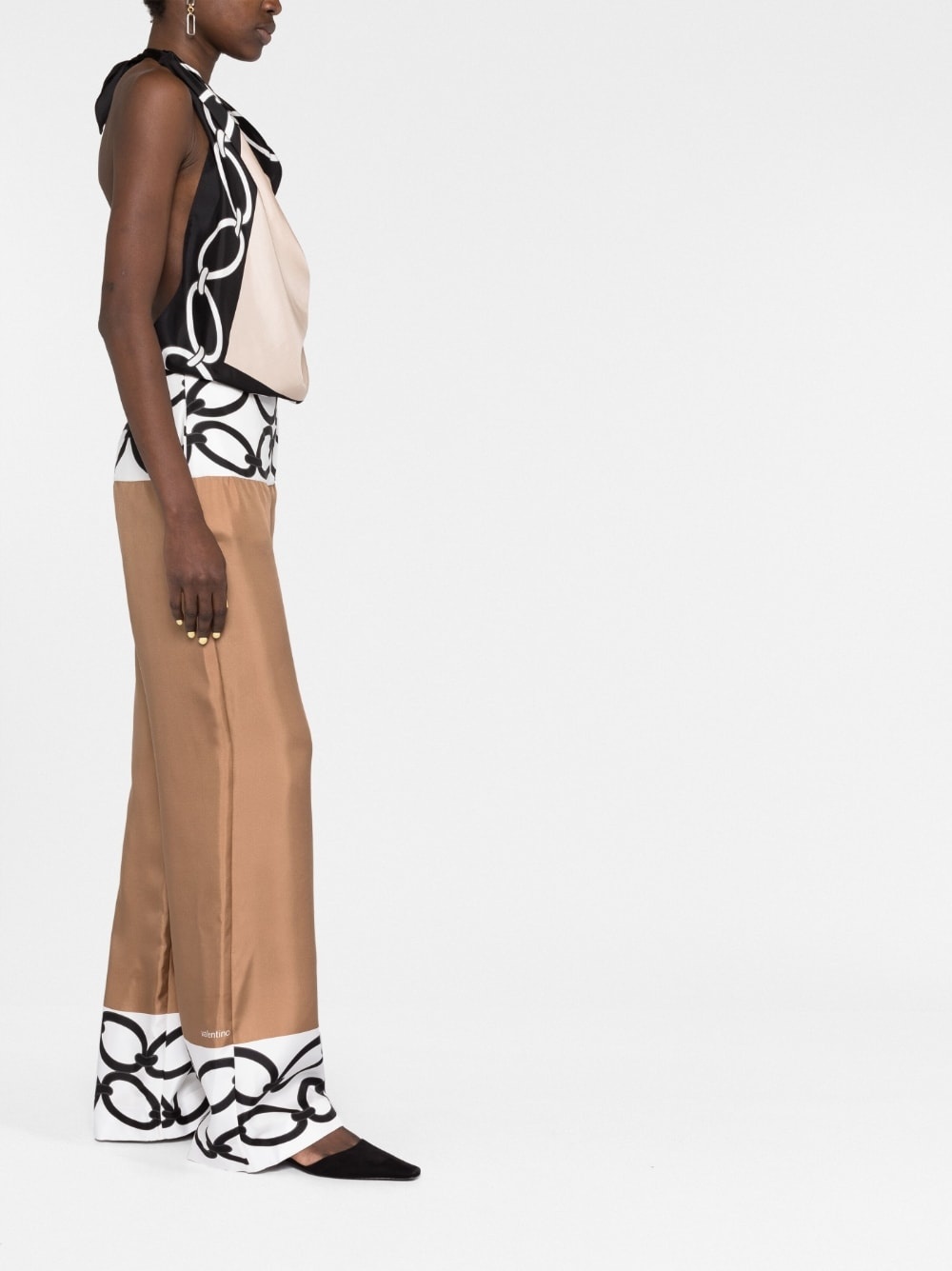Chain 1967 Foulard silk jumpsuit - 6