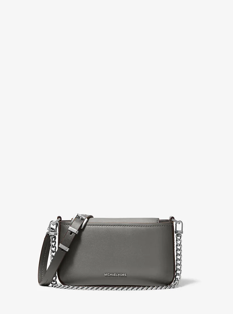 Bryant Small Burnished Leather Convertible Crossbody Bag - 1