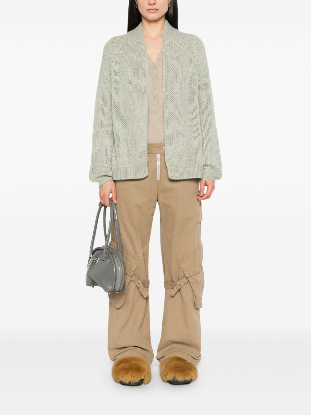 fisherman's knitted cardigan - 2