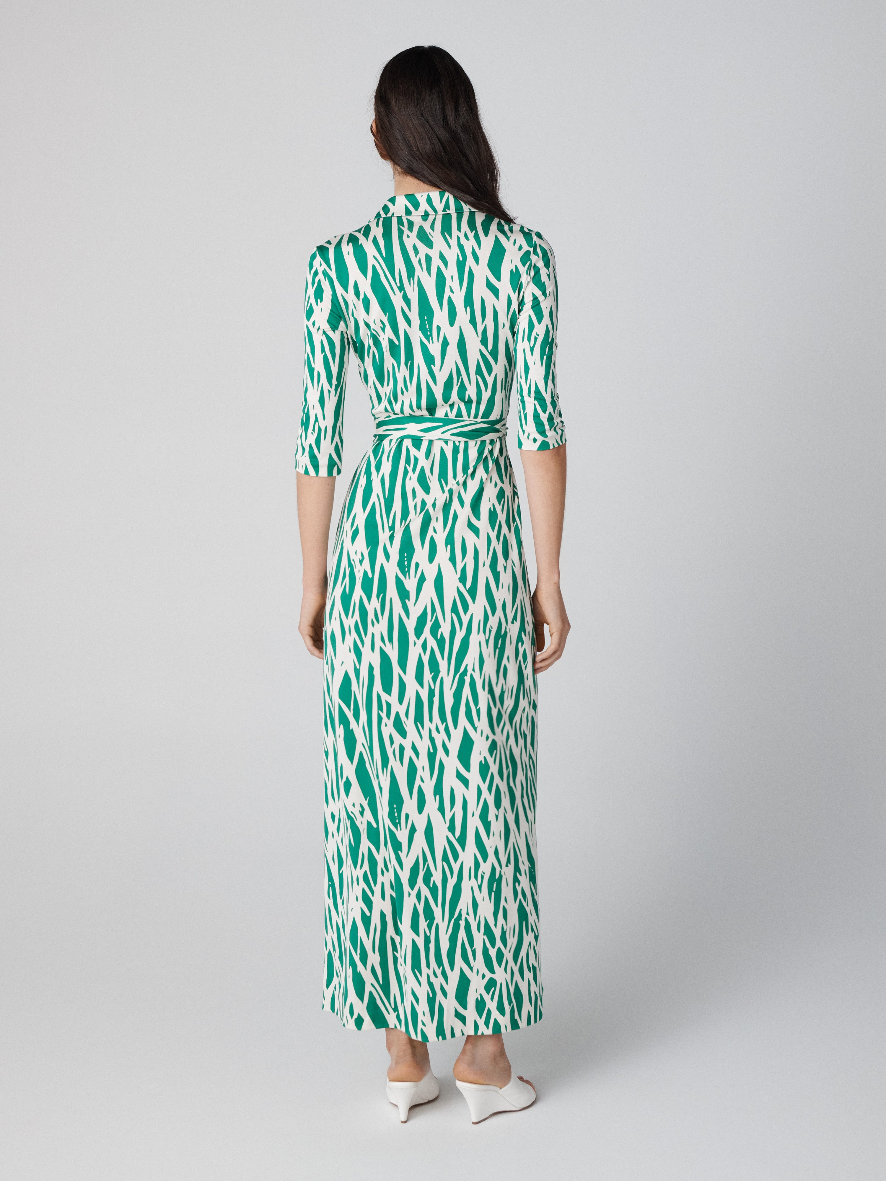 Abigail Silk Jersey Maxi Wrap Dress - 2