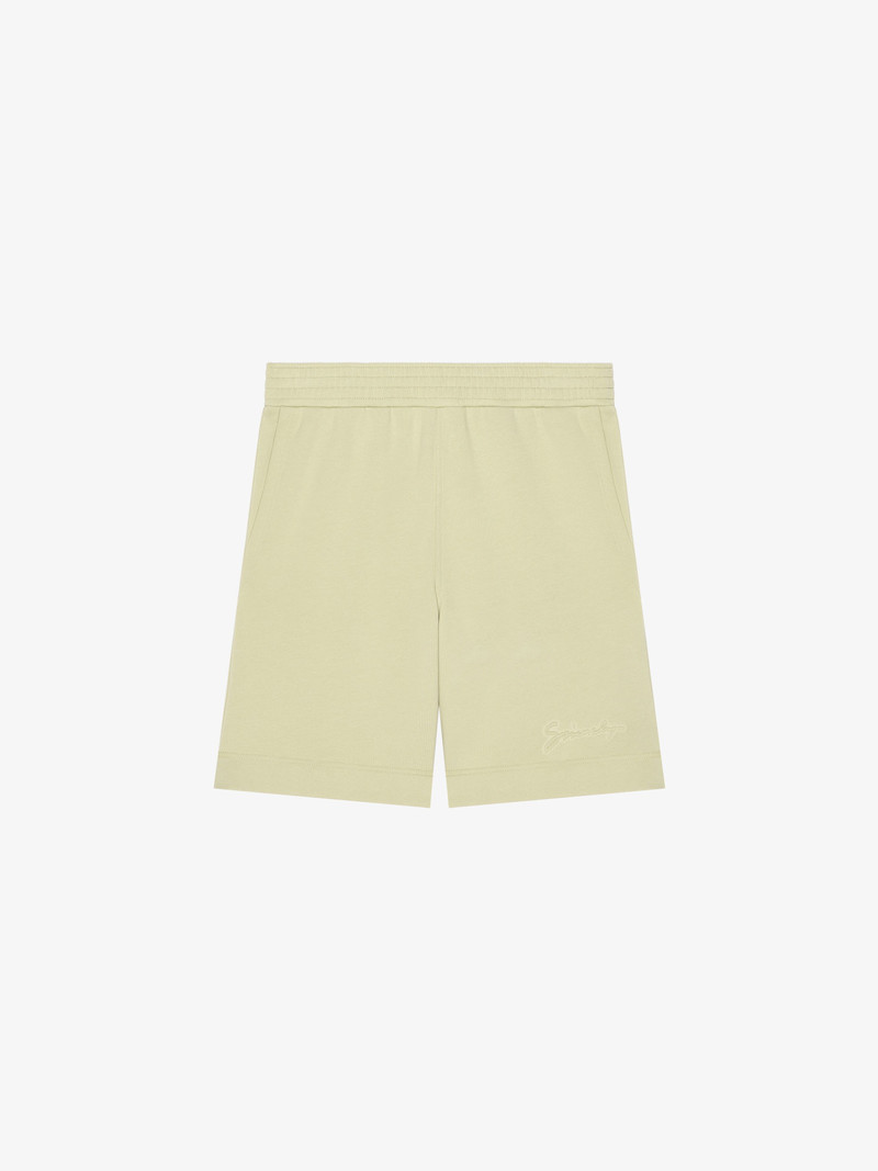 BERMUDA SHORTS IN FLEECE WITH GIVENCHY SIGNATURE - 1
