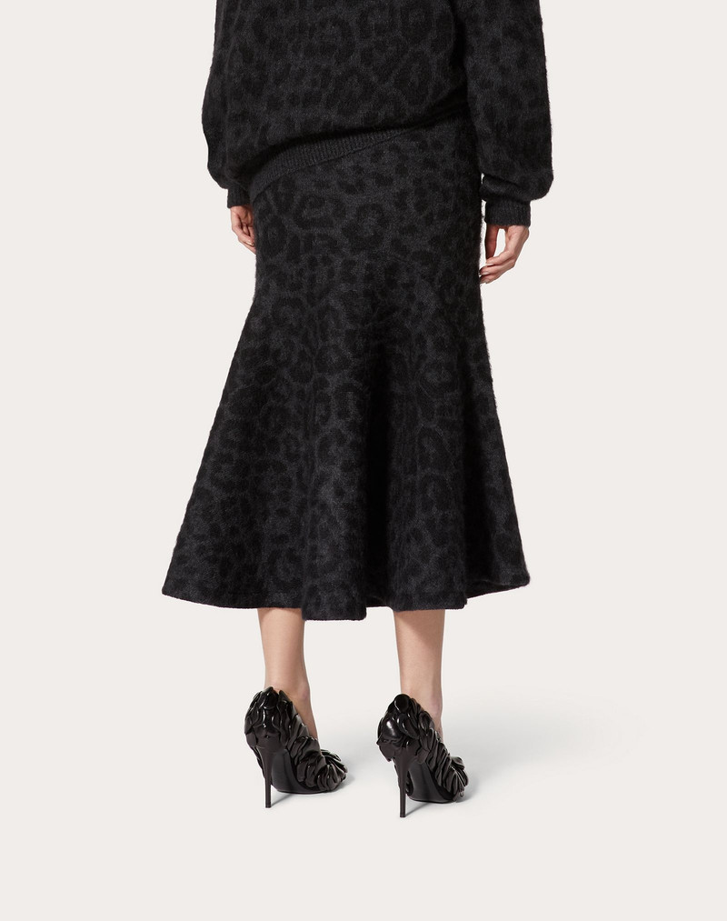 Mohair 모직 폴리 아미드 스커트 4