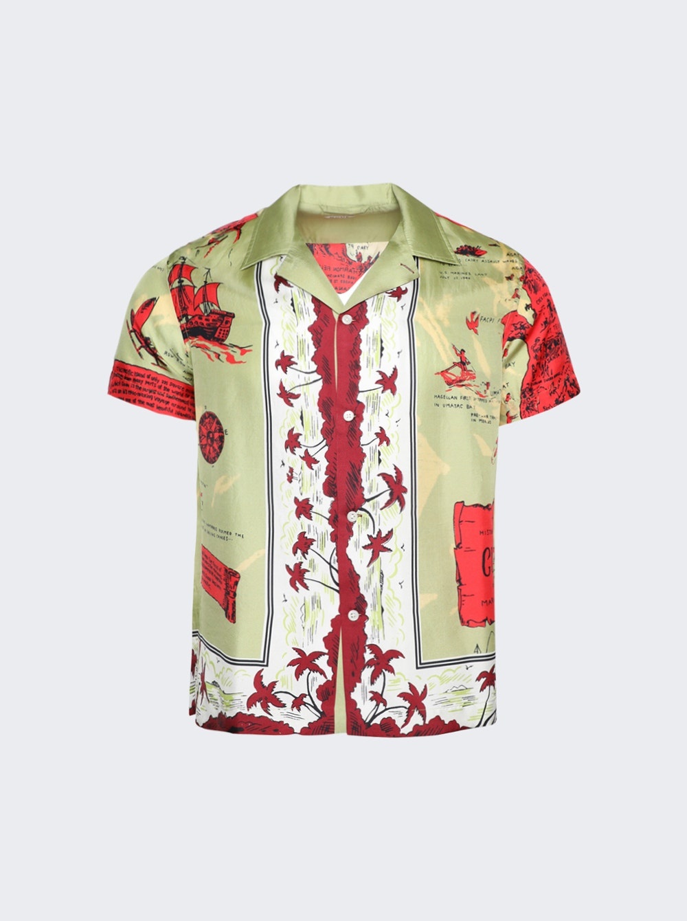 Guam Shirt Green And Red - 1