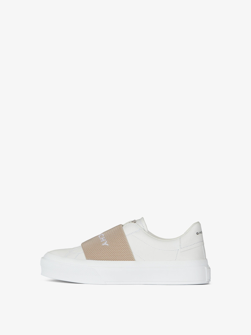 Givenchy CITY SPORT SNEAKERS IN LEATHER WITH GIVENCHY STRAP outlook