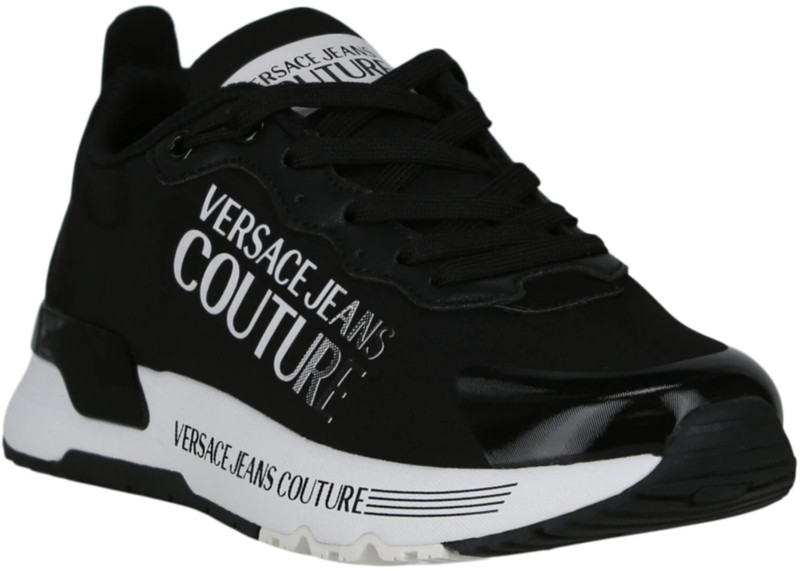 VERSACE Versace Jeans Dynamic Logo Low Top Black (Women's) outlook