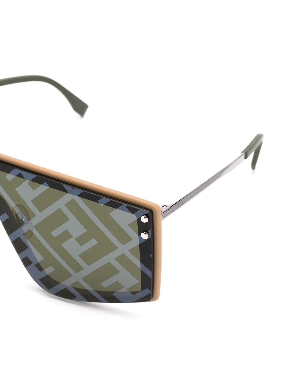 monogram print sunglasses - 3