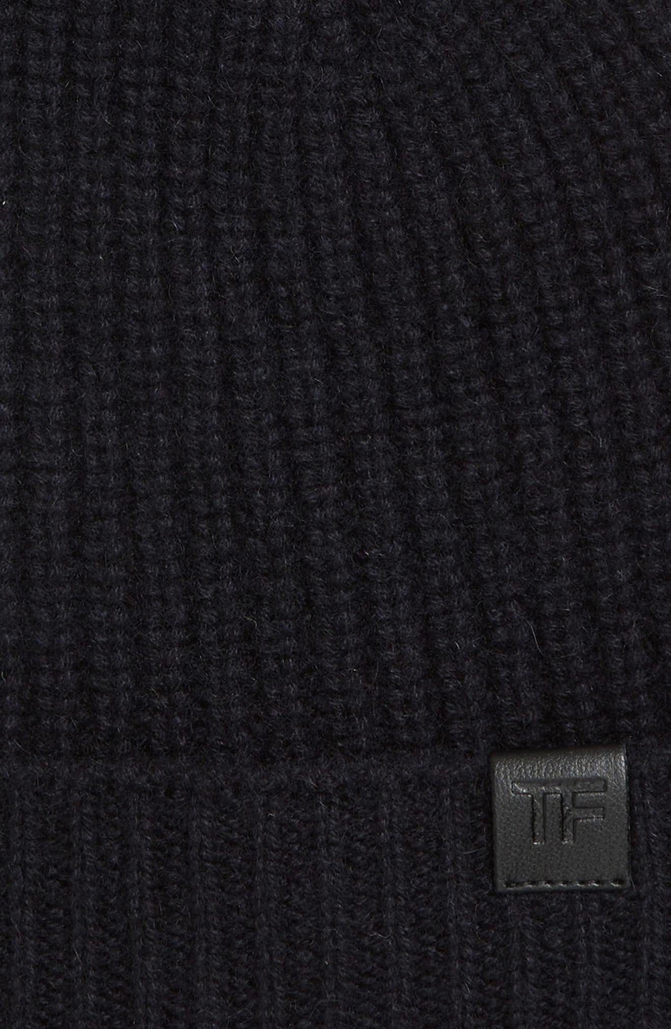 TOM FORD Cashmere Rib Beanie in Hb906 Midnight Navy at Nordstrom - 2