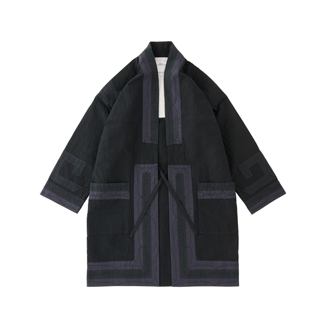 RUUNPE COAT (C/LI) BLACK - 1