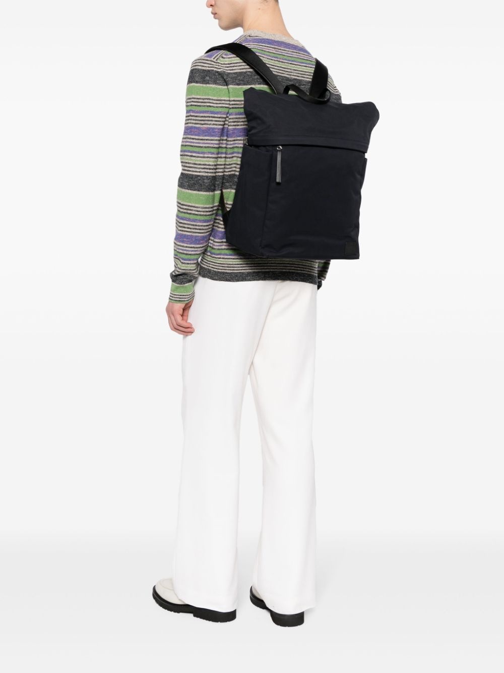 cotton-blend canvas backpack - 2