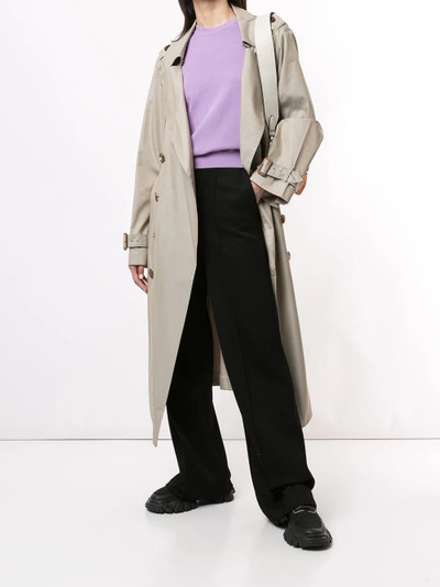 Maison MIHARAYASUHIRO oversized belted waist trench coat outlook