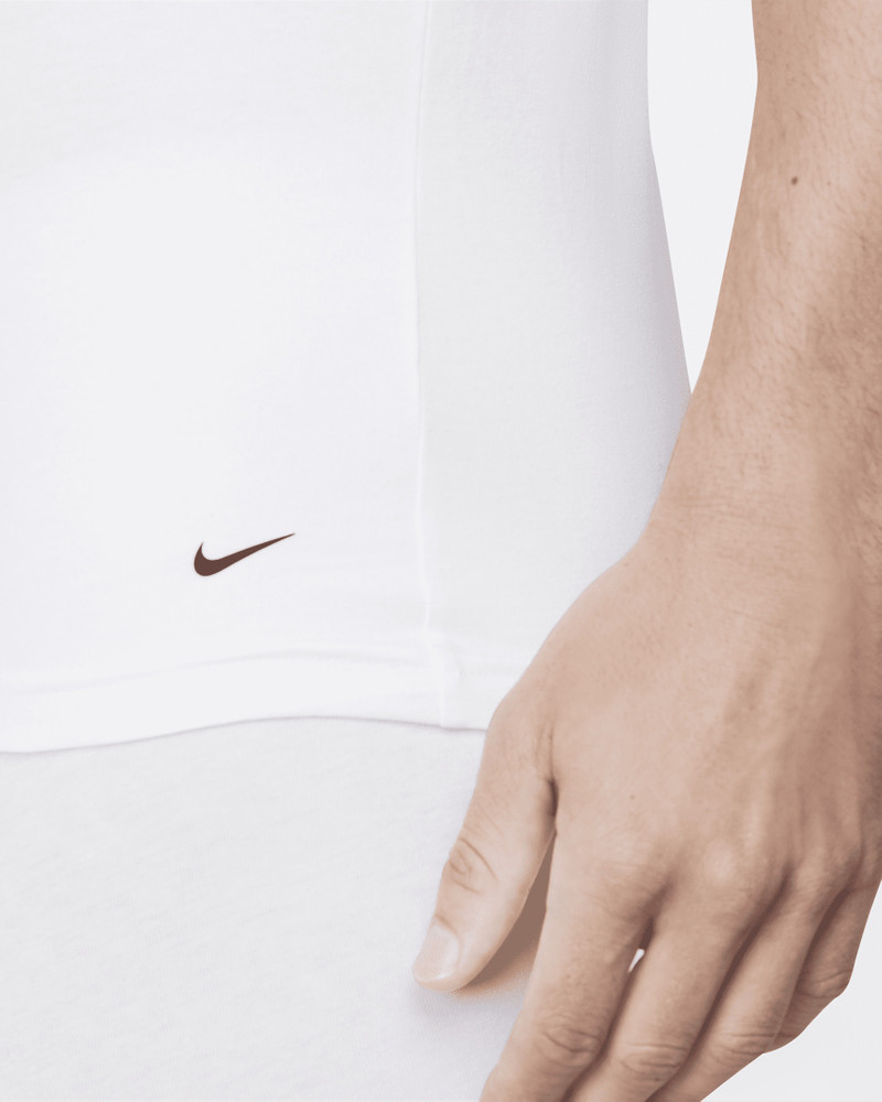 Nike Dri-FIT Essential Cotton Stretch Slim Fit V-Neck Undershirt (2-Pack) 4