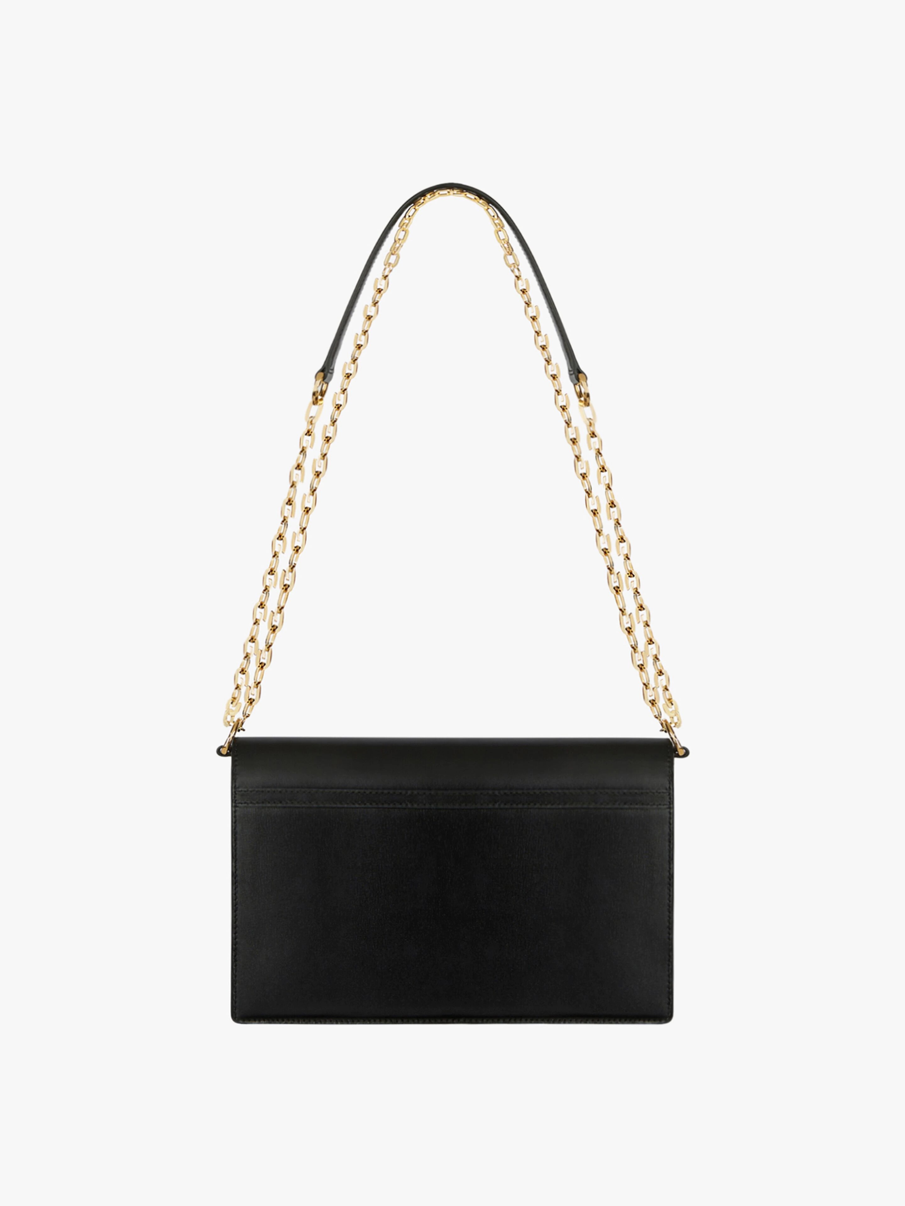 MEDIUM 4G BAG IN BOX LEATHER WITH CHAIN - 5