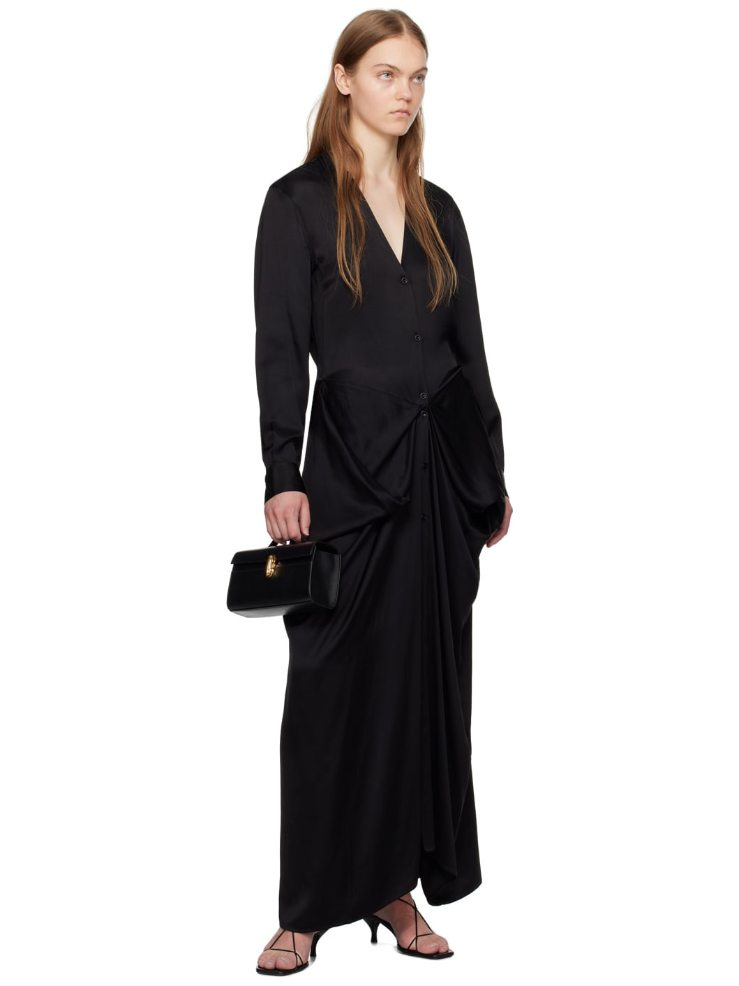 Black Symmetry Pochette Top Handle Bag - 4