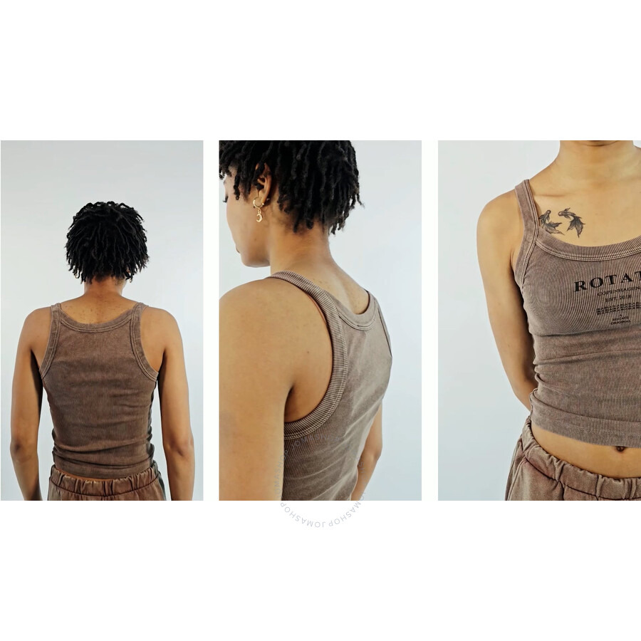 Rotate Ladies Mustang Logo Print Top - 1
