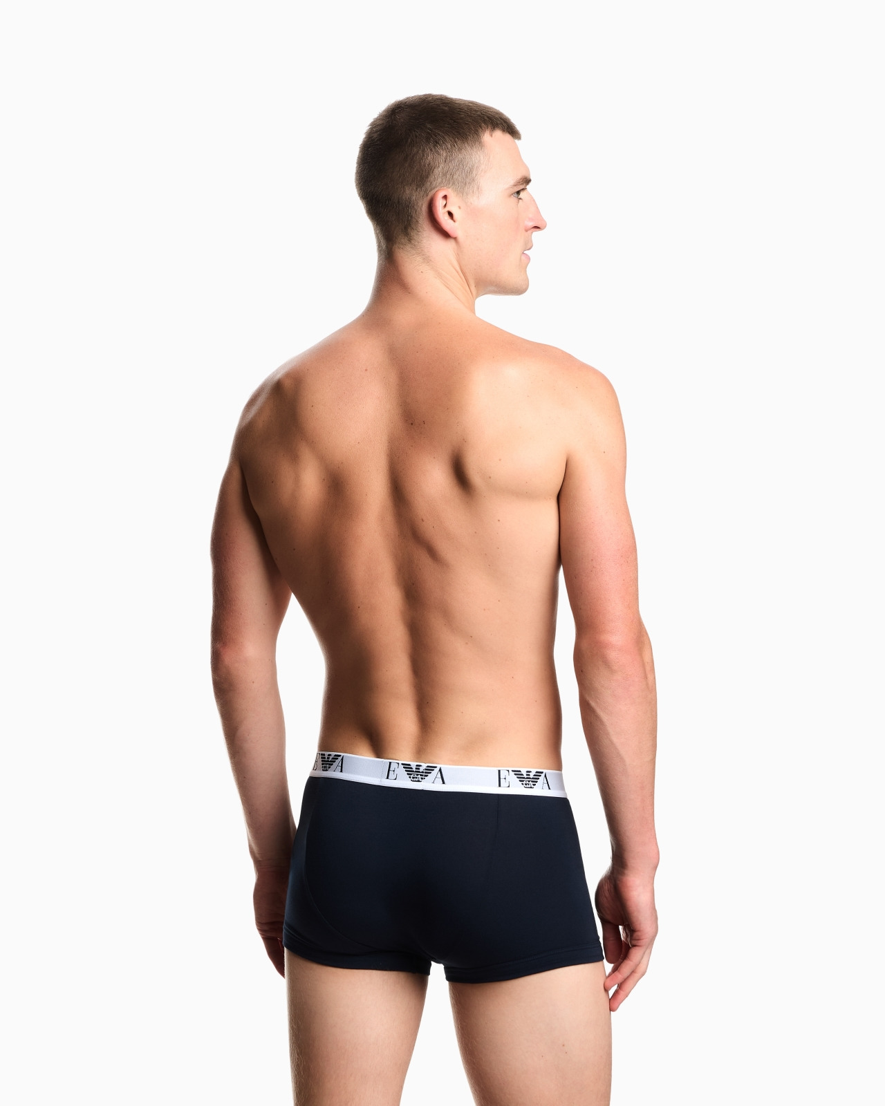 THREE-PACK OF STRETCH JERSEY BOXER BRIEFS WITH EA LOGOBAND - 3