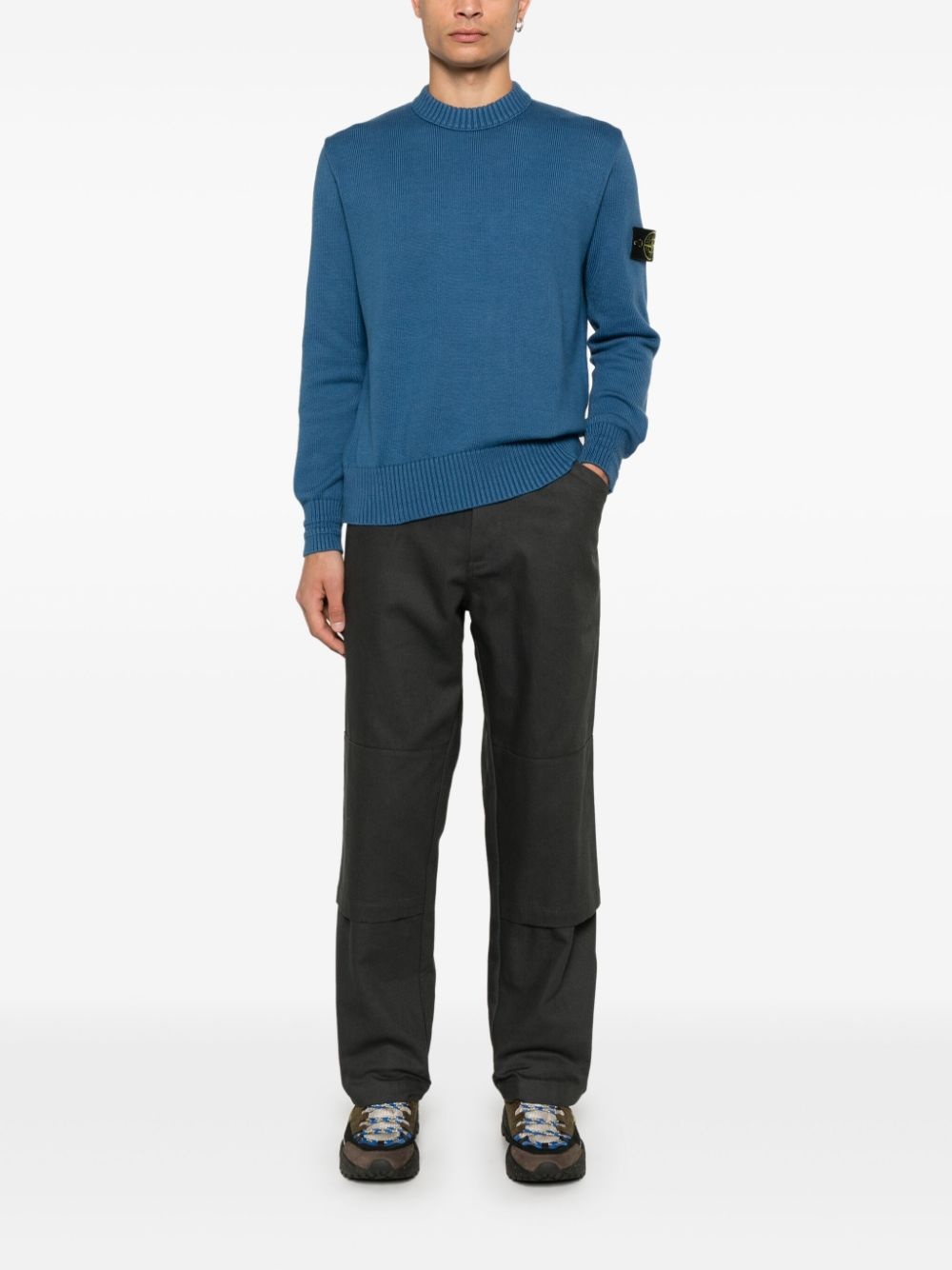 Compass-badge sweater - 2