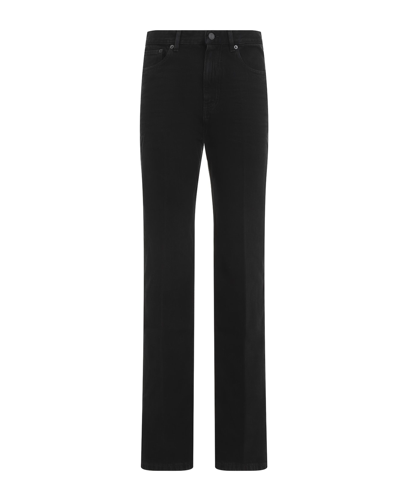 Mid Rise Straight Jeans - 2