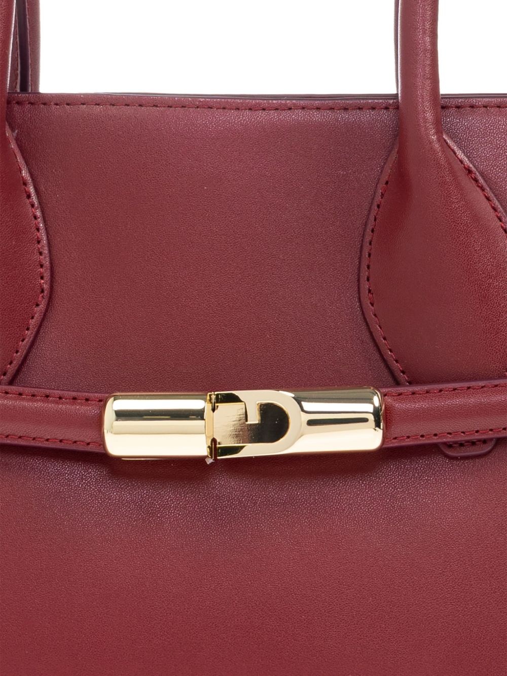 leather top-handle bag - 6
