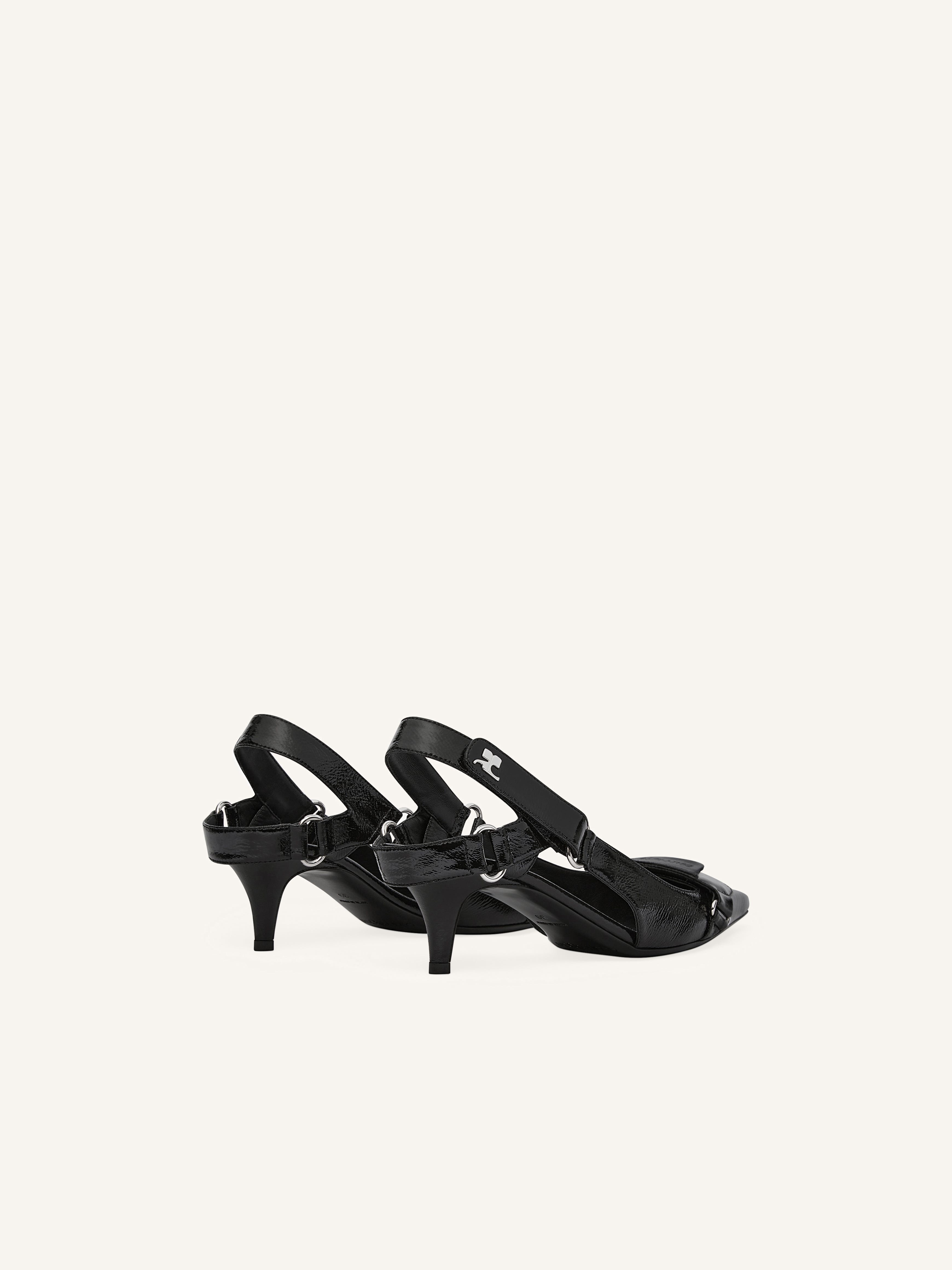 RACER VINYL SLINGBACKS - 3