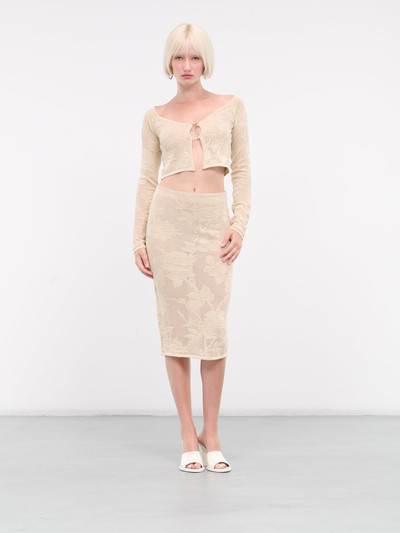 Blumarine Rose Knit Skirt outlook