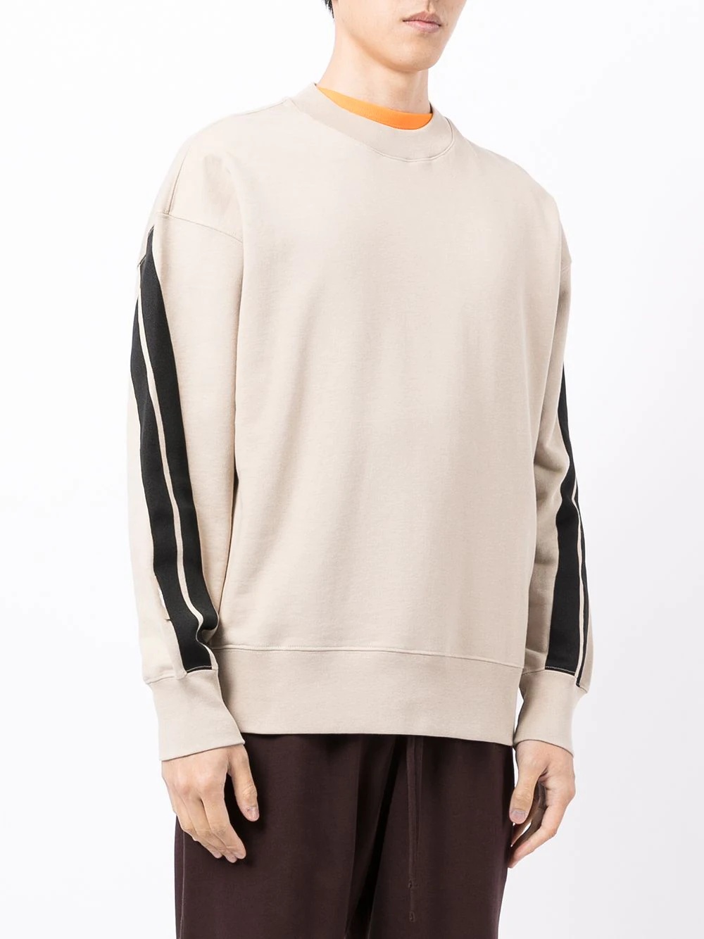 sleeve-stripe crewneck sweatshirt - 3