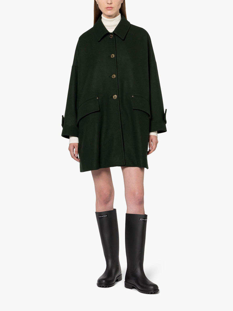 Mackintosh HUMBIE DARK GREEN WOOL OVERCOAT outlook