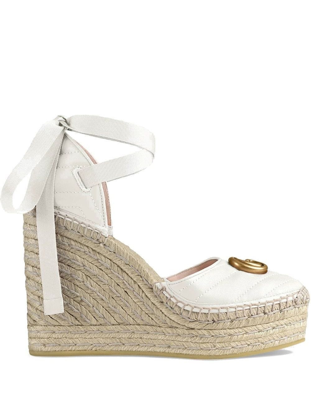 Leather platform espadrille - 1