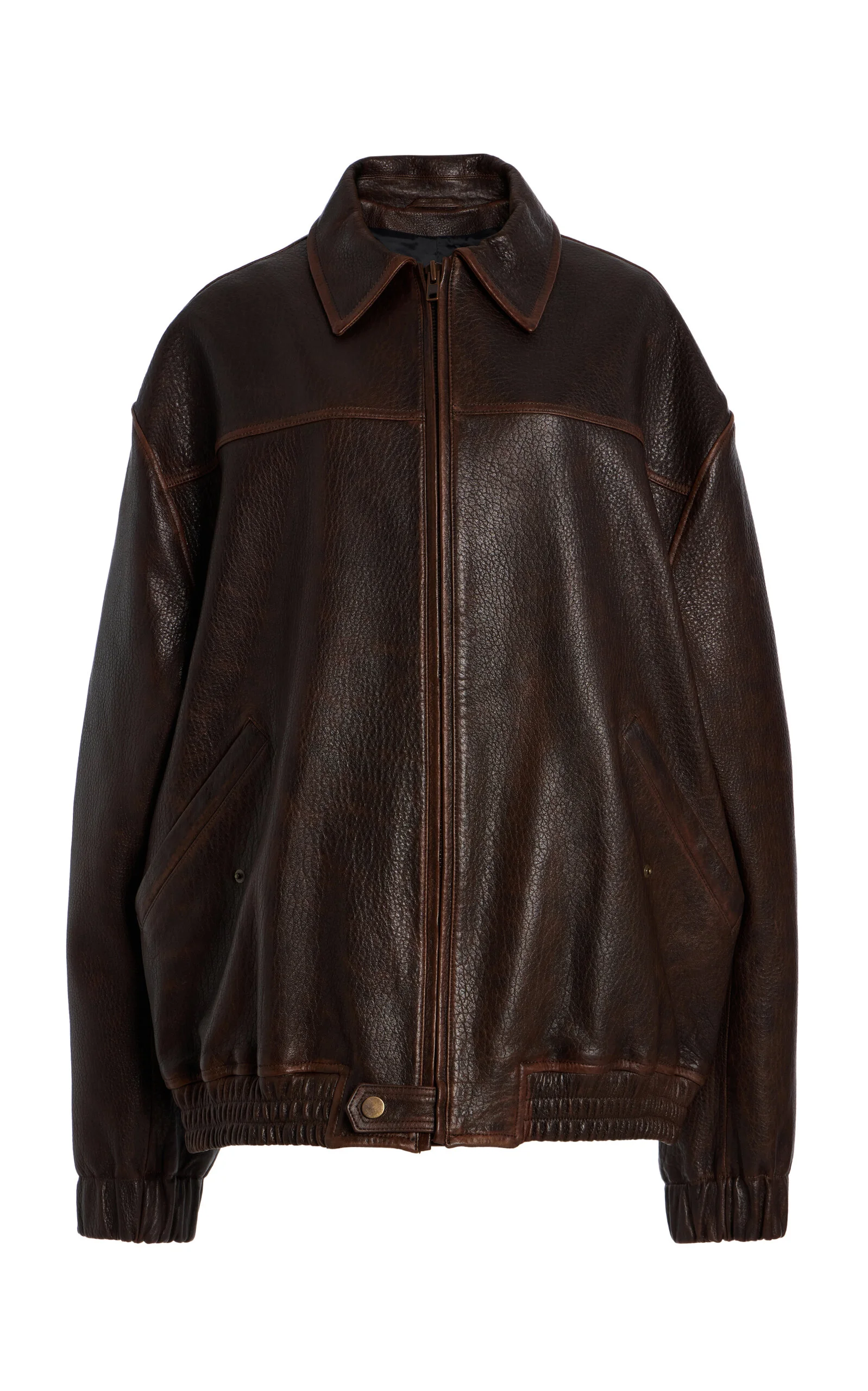 Huntington Oversized Lambskin Jacket brown - 1
