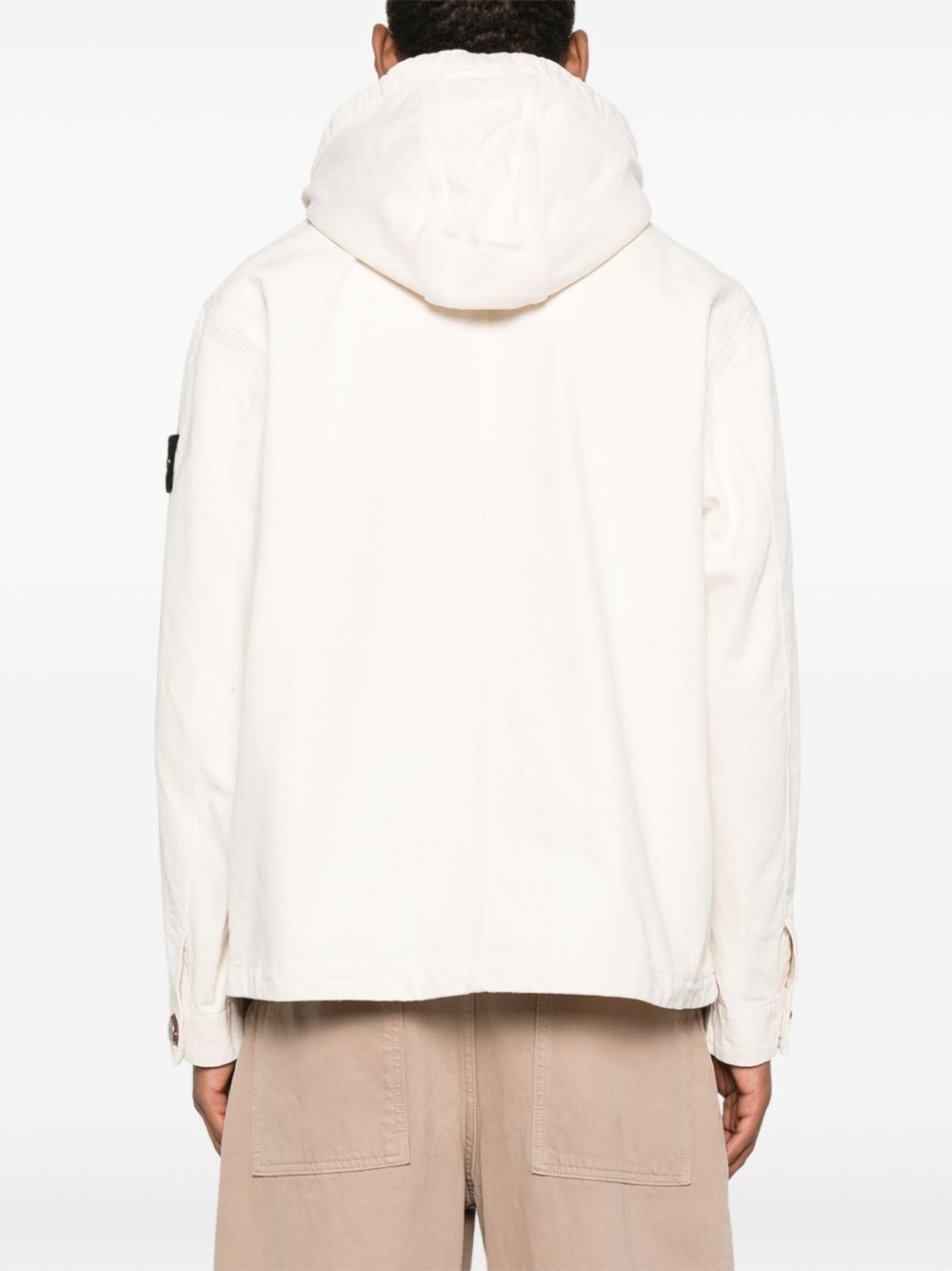 logo-patch hooded jacket - 4