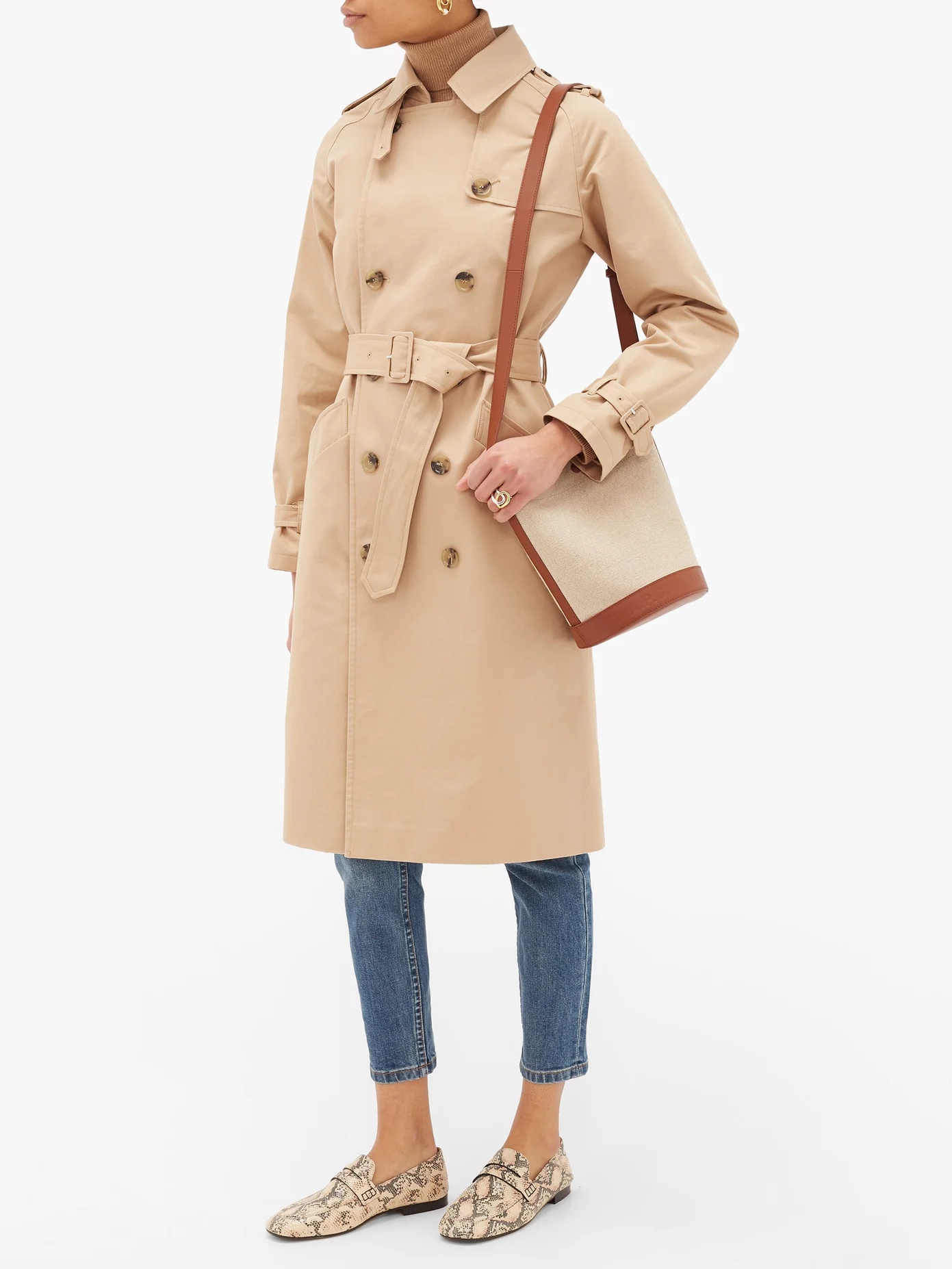 Greta cotton-twill trench coat - 3