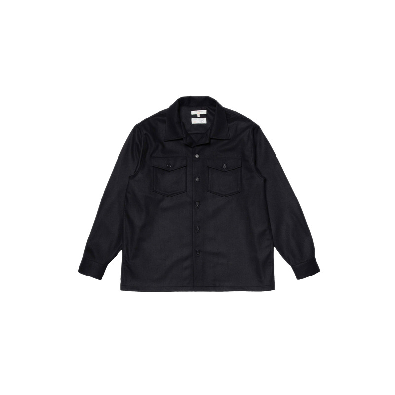 Vincent Solid Board Shirt Black - 5