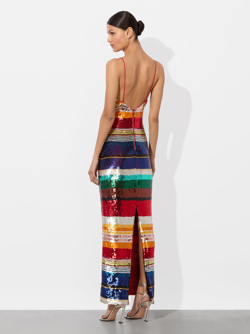 Alice + Olivia ARTEA EMBELLISHED MAXI DRESS outlook