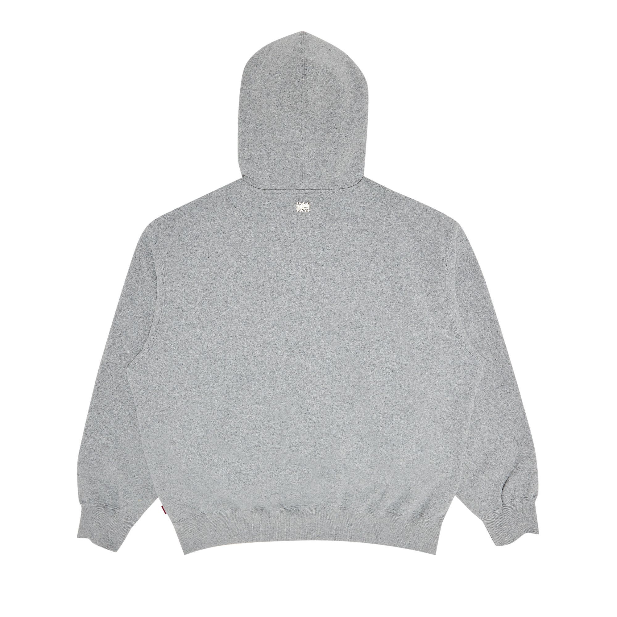 Supreme x B.B. Simon Zip Up Hooded Sweatshirt 'Heather Grey' - 2