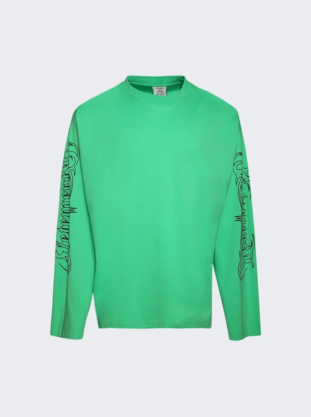Printed Metal Longsleeve Tee Neon Green - 1