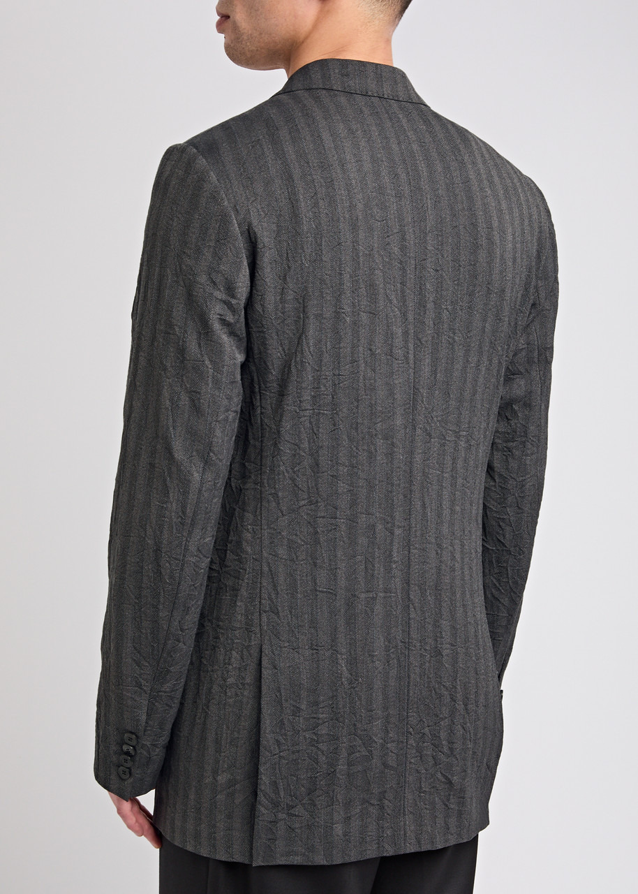 Dries Van Noten Barton Herringbone-weave Blazer - 3