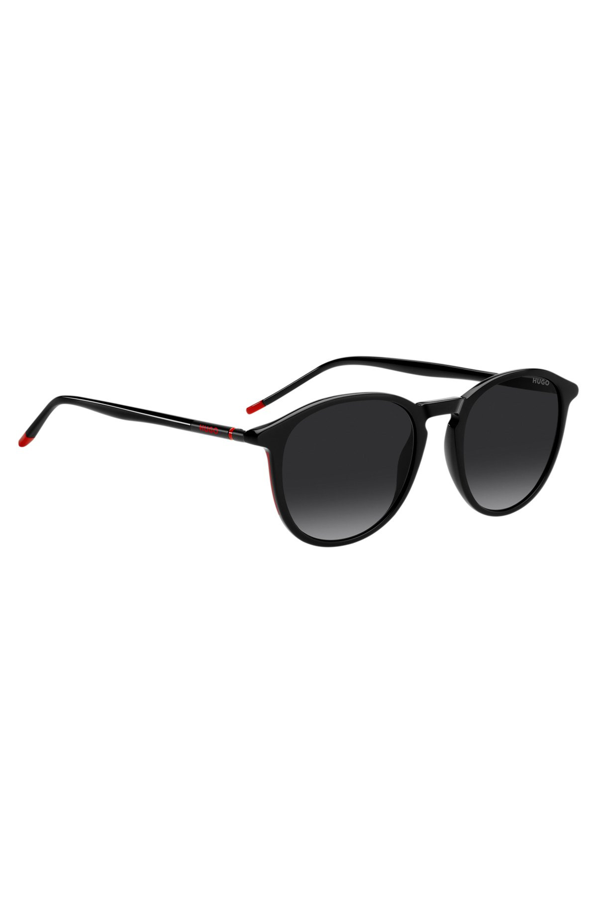 DOUBLE-BRIDGE SUNGLASSES WITH METAL-ACETATE TEMPLES - 4
