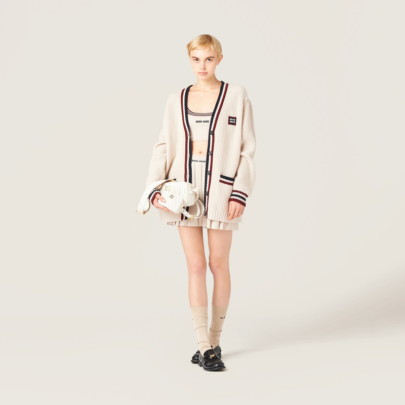 Miu Miu Cashmere knit cardigan outlook