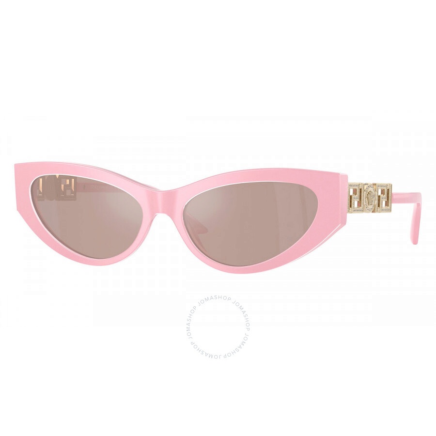 Versace Light Pink Mirror Silver Cat Eye Ladies Sunglasses VE4470B 5473/5 56 - 1