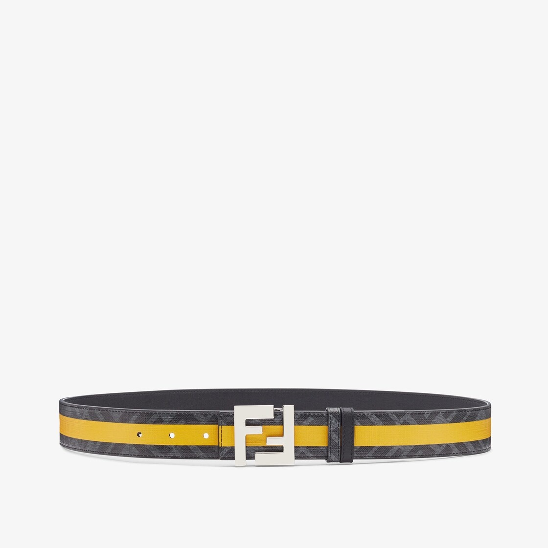Black leather belt - 1