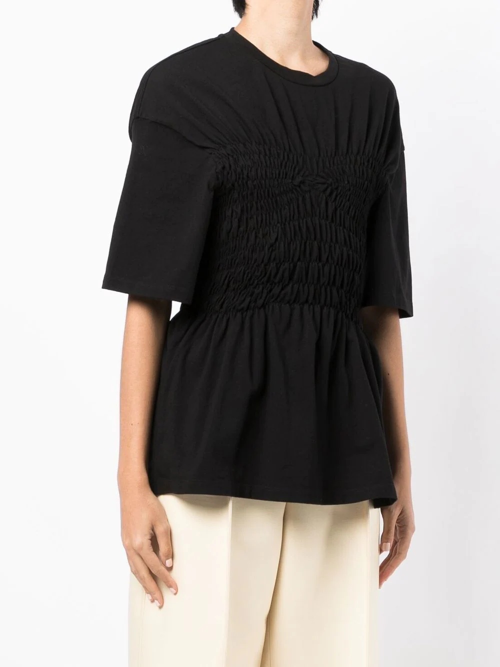 ruched-detail T-shirt - 3