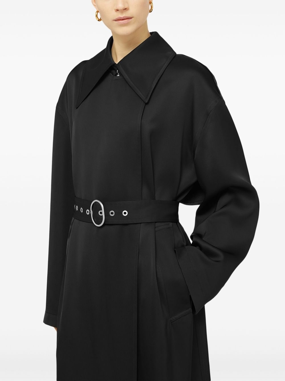 belted trench coat - 3