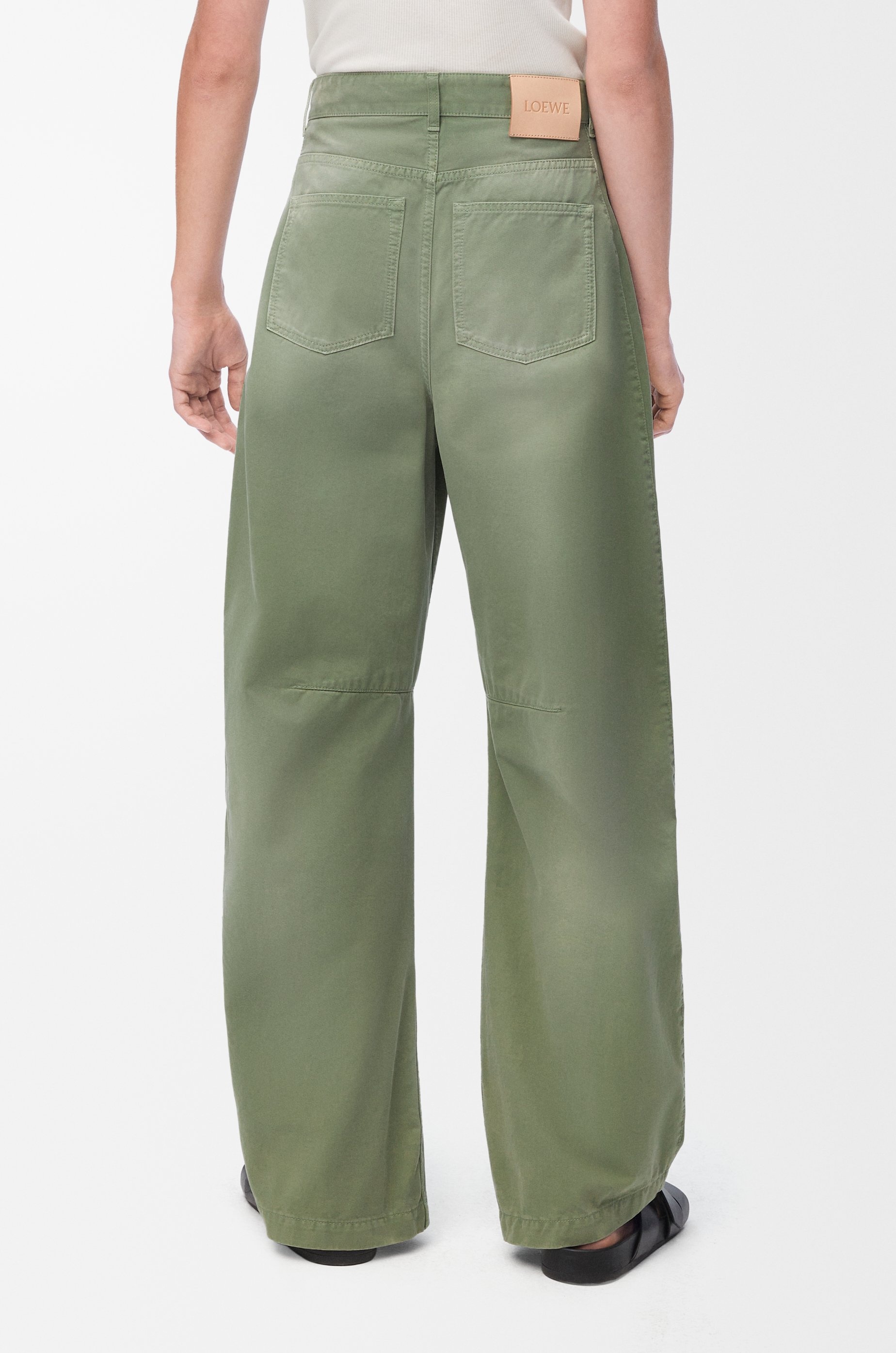Barrel trousers in cotton - 4