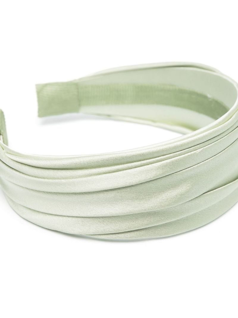 draped-satin wide headband - 3