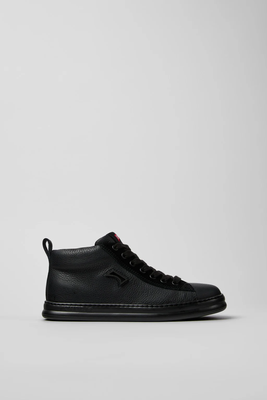 Runner Black Leather and Nubuck Sneakers for Women. - 1