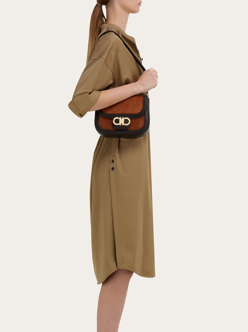 FERRAGAMO Double Gancini crossbody bag (XS) outlook